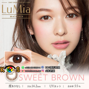 [DIA 14.2 55%]LuMia 1 Day Moisture Sweet Brown ルミア モイスチャー スウィートブラウン